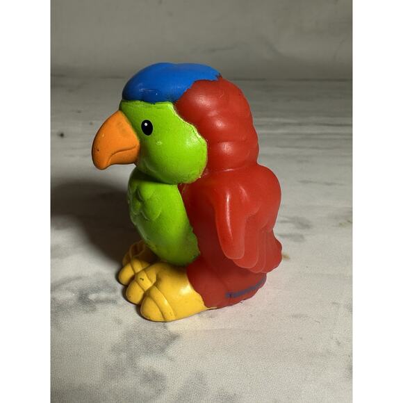 Little People 2001 PARROT blue head Noah’s Ark Fisher Price bird zoo animal Vtg - Picture 4 of 6